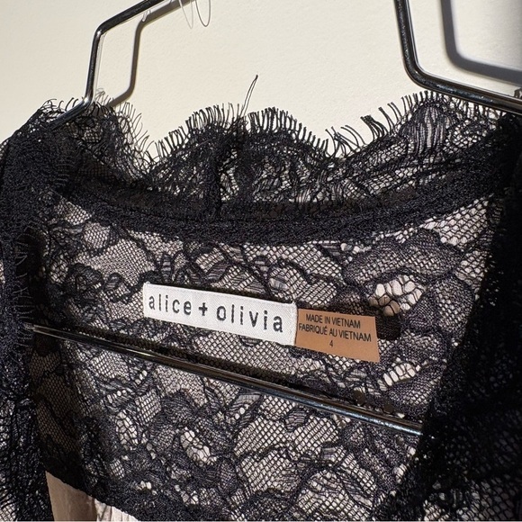 Alice + Olivia Lace Drop Waist Mini Dress - Picture 7 of 11